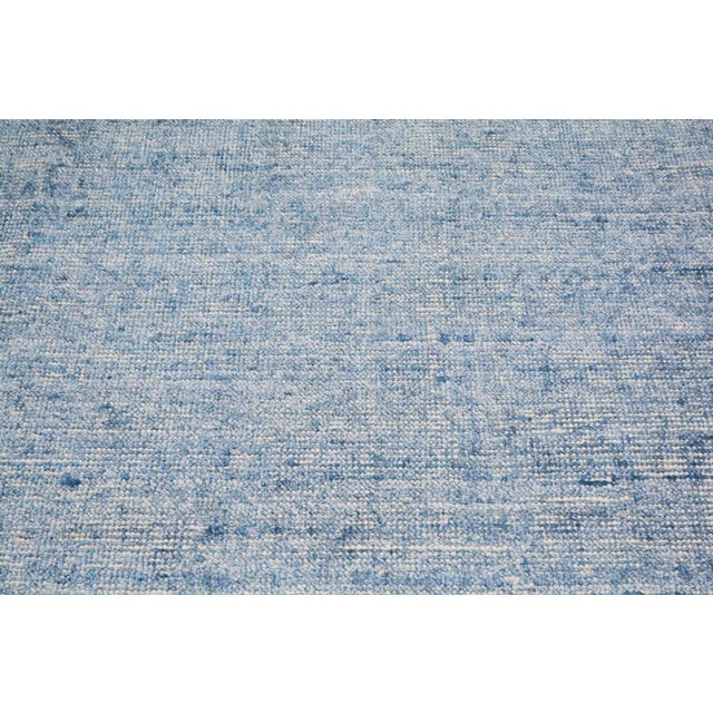 Contemporary Early 21st Century Modern Minimalist Hand Loomed Rug With Soft Texture,9'X12' For Sale - Image 3 of 6