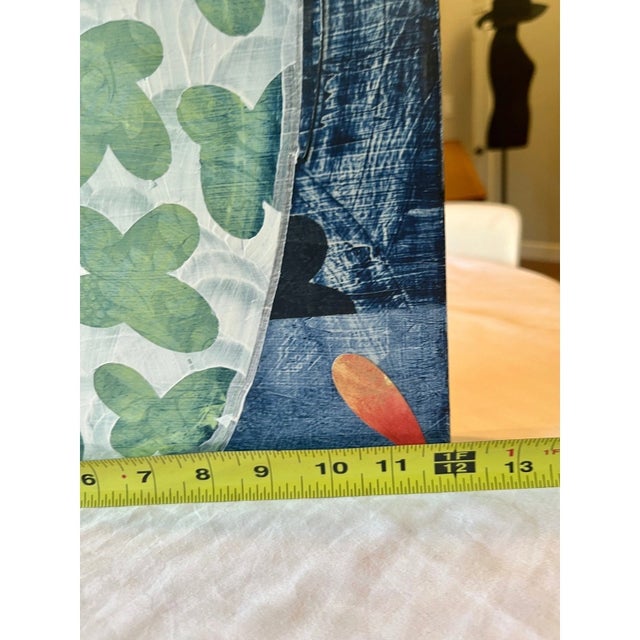 2020s Richard Hutter Original Painting Mixed Media Collage Ginger Jar Fine Art 16x12 For Sale - Image 5 of 8