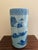 Blue Vintage Chinoiserie Blue and White Porcelain Umbrella Stand For Sale - Image 8 of 9