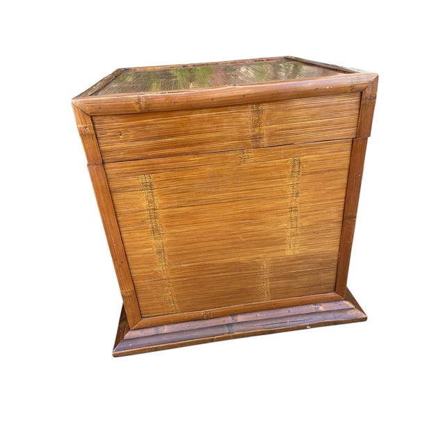 Mid 20th Century Kim3 International Furnishings Bamboo Box Side Tables For Sale In Los Angeles - Image 6 of 14