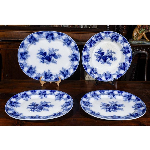 Blue White and Blue Table Service, Set of 40 For Sale - Image 8 of 18