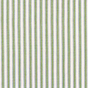Sister Parish Parish Stripe Fabric in Lettuce Green