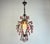Antique Vintage 1960s Crystal Chandelier – Hand-Restored, Pink Hand-Painted Crystals For Sale - Image 15 of 17