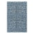 Knossos Hand-Tufted Maze Rug, Blueberry Blue, 4x6 For Sale