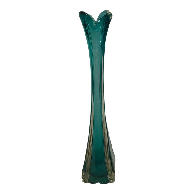 Hand Blown Vintage Art Glass Vase Chairish