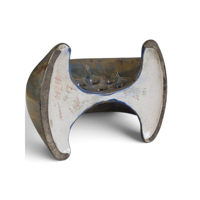 Art Nouveau Vase in Flamed Glazed Stoneware from Pierrefonds, 1890s For Sale - Image 9 of 15