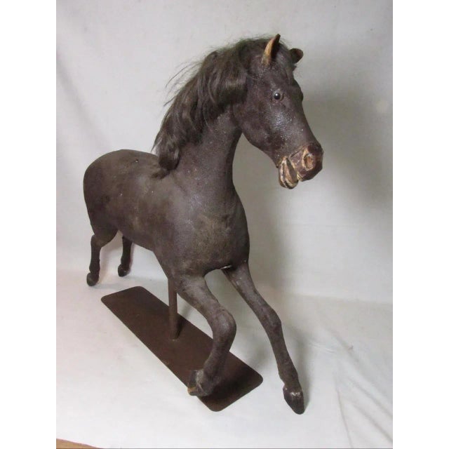 Antique Folk Art Horse Figure For Sale - Image 10 of 18