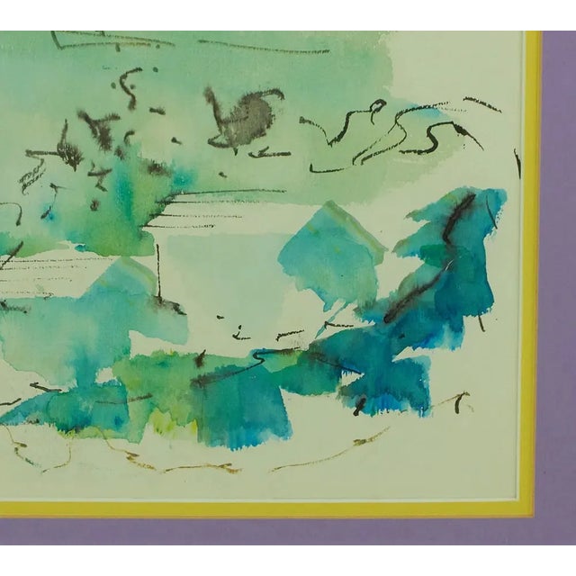 White Alfred Birdsey Bermuda Harbour Watercolour Provenance: The Susie Hilfiger Collection For Sale - Image 8 of 11