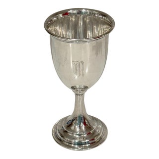 Antique Sterling Silver Goblet by Whiting Manufacturing Co #9323 For Sale