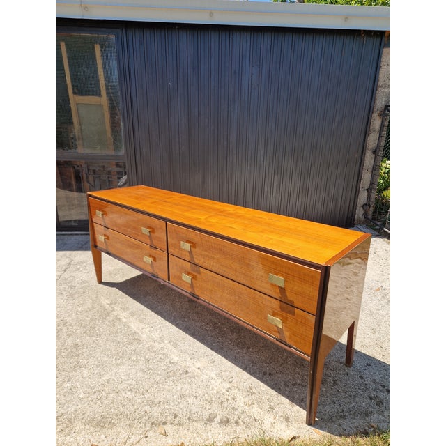 Vintage Mahogany Burl Sideboard, 1950s For Sale - Image 15 of 18