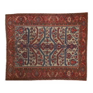 Antique Fine Malayer Square Rug - 4'11" x 6' For Sale