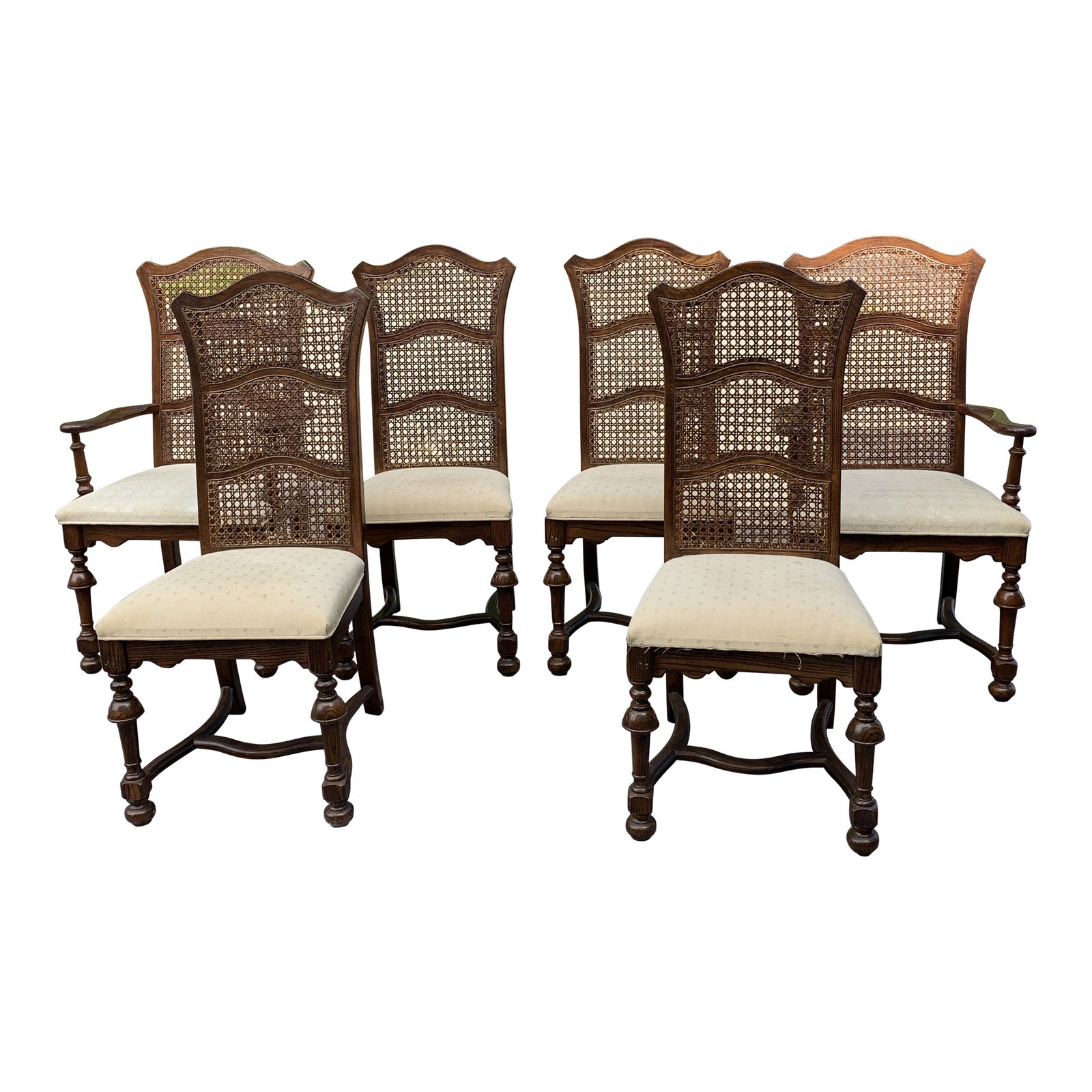 Ethan Allen Royal Charter Dining Chairs Set of 6 Chairish