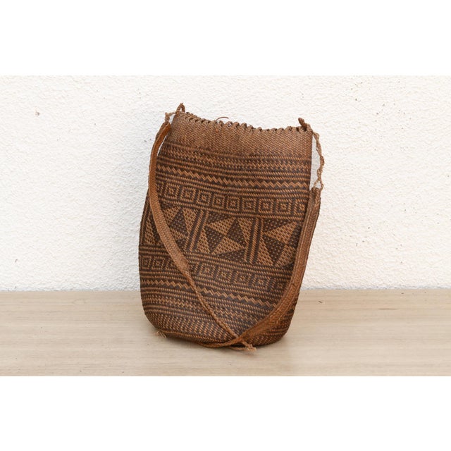 19th Century Antique Patterned Carrying Bag For Sale - Image 5 of 7