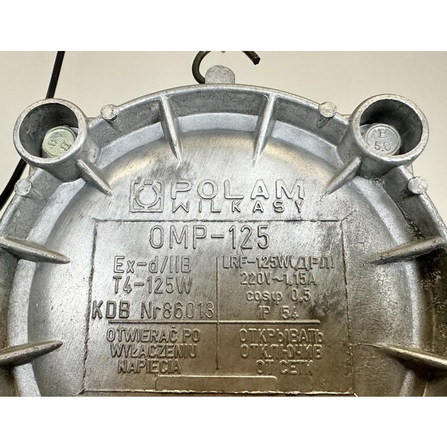 Large Industrial Cast Aluminum Cage Pendant Light, 1970s For Sale - Image 6 of 18