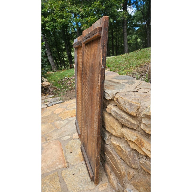 White Antique Pair of Primitive Cupboard Doors For Sale - Image 8 of 18