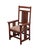 CANAL DOVER Solid Quarter Sawn Oak Contemporary Mission Style Dining Arm Chair 46.5" High 23.25" Wide 22.25" Deep Seat:...