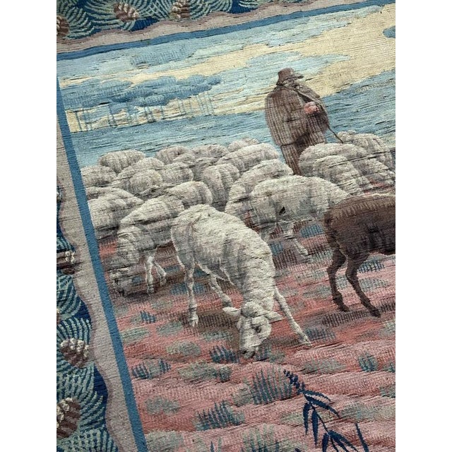 Vintage Handwoven Aubusson Tapestry, 1920s For Sale - Image 14 of 18