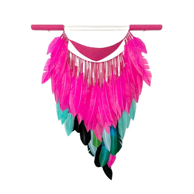 P A R A D I S E No. 3 Kristen Leigh Baker | 2024-2026 Medium: Ethically sourced hand-selected feathers, Lucite, artisan-...