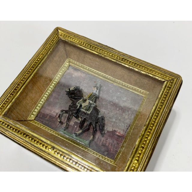 Vintage Lidded Diorama Soldier on Horse Shadow Box For Sale - Image 9 of 9
