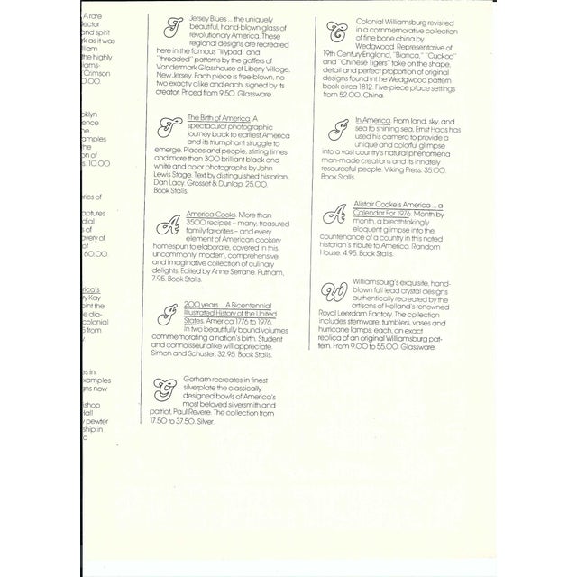 American 1976 George Washington Linocut For Sale - Image 3 of 3