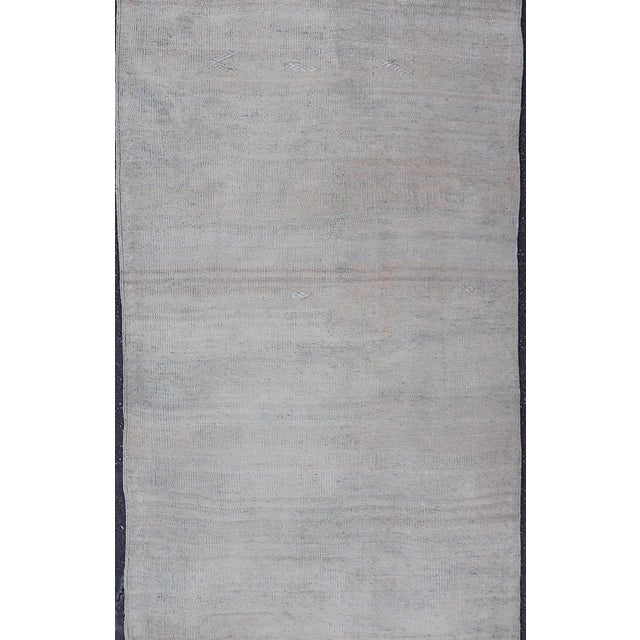 Vintage Turkish Kilim Runner in Soft Pastel Tones 2'10 X 9'3 For Sale - Image 10 of 11