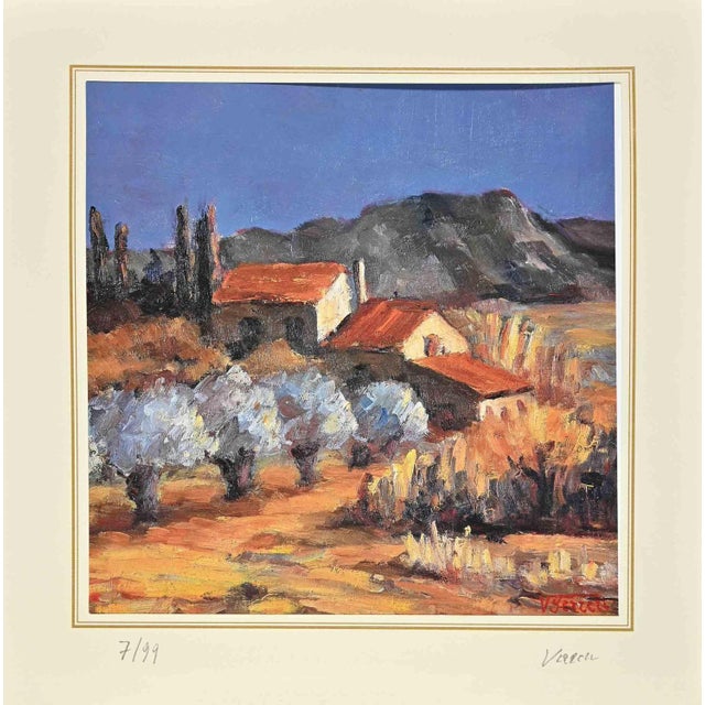 Contemporary After Nicholas Verrall, Landscape, Lithograph, Late 20th Century For Sale - Image 3 of 3