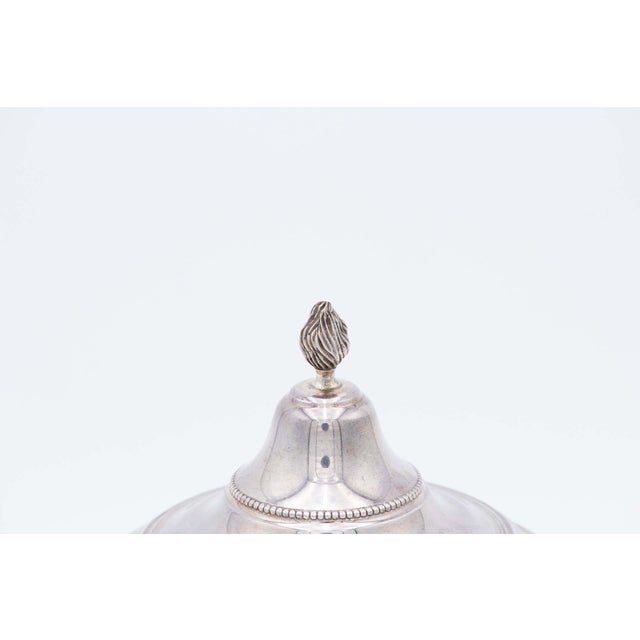 Circular Silver Candy Box For Sale - Image 4 of 5