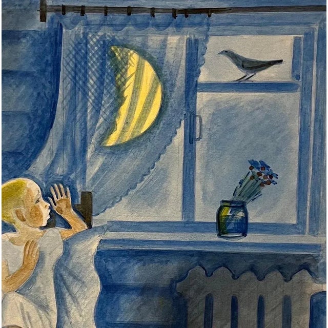 1970s Marina Yevgenyevna Uspenskaya, Masha's Fairy Tales, 1970s, Watercolor, Framed For Sale - Image 5 of 6