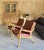 Wood Danish Modern Leather Pair Bentwood Lounge Chairs (After Børge Mogensen) For Sale - Image 7 of 14