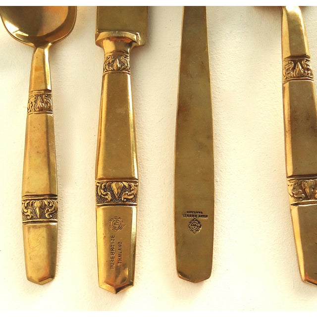 Thai Bronze Flatware 70 Pieces Chairish