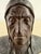 This is a mid-century vintage museum, reproduction sculpture of Dantes. This terra-cotta bust has a dark charcoal finish...