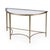 Gold Monica 50 in. W Demilne Glass and Metal Console Table, Antique Gold For Sale - Image 8 of 8