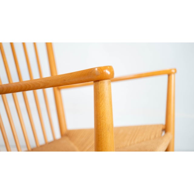 1960s 1960s Vintage Hans Wegner Model J16 Rocking Chair For Sale - Image 5 of 16