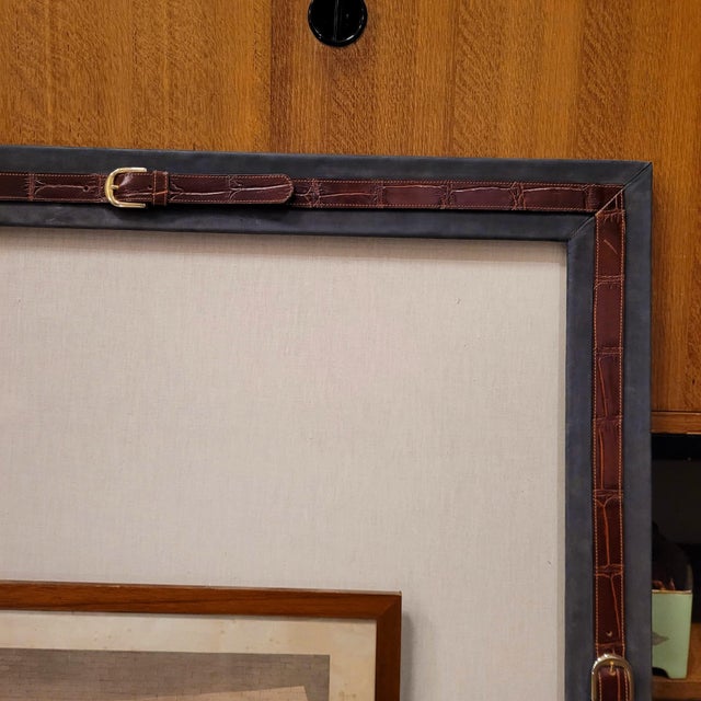 Leather Frame by Marco Tadini, Spain, 1990s For Sale - Image 4 of 17