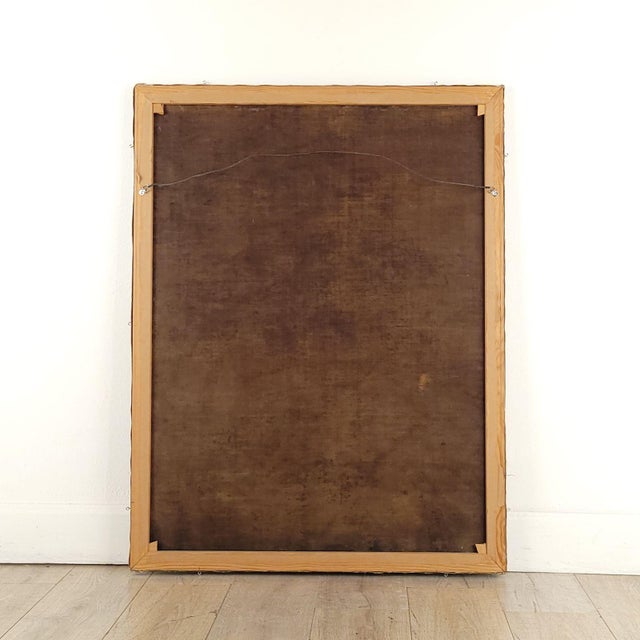 Textile Old Master Italian Painting of Joseph and Jesus, Circa 1700 For Sale - Image 7 of 7