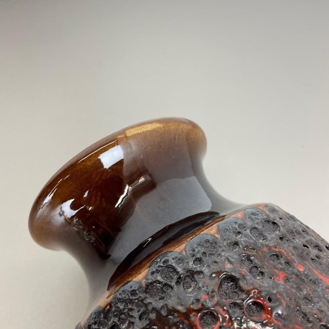 Crusty Fat Lava Vase from Scheurich, Germany, 1970s For Sale - Image 17 of 18