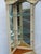 French Tall Painted Corner Vitrine Display Curio Cabinet Cupboard 6676 For Sale - Image 13 of 18