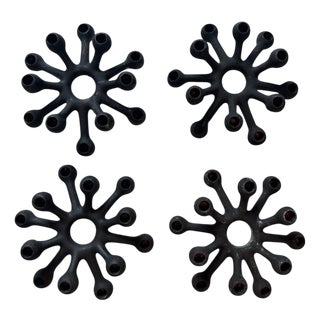 Scandinavian Spider Candlesticks by Jens Quistgaard for Dansk Design, 1960 Denmark, Set of 4 For Sale