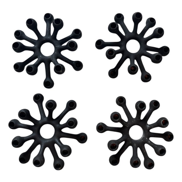 Scandinavian Spider Candlesticks by Jens Quistgaard for Dansk Design, 1960 Denmark, Set of 4 For Sale