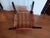 Metal Vintage Viking Artline Style Red Vinyl & Black Metal Frame Chair Hair Pin Legs For Sale - Image 7 of 9