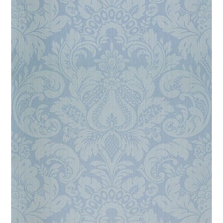 The House of Scalamandré Daphne Wallcovering, Canton Blue For Sale