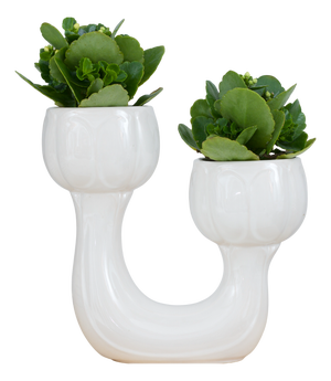 Ceramic Double-Headed Vase from Bay Keramik, West Germany, 1960s