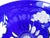 Vintage Nachtmann Traube Cobalt Blue Cut to Clear Punch Cup Grape Design Euc For Sale - Image 10 of 12