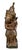 India, mid-19th century: Very large carved wooden statue depicting a god, polychrome, with exquisite detailing....