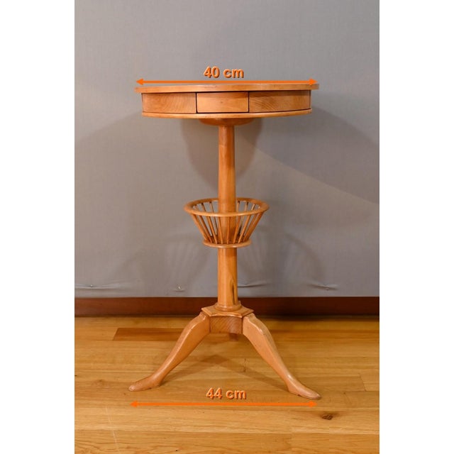 Pedestal Table in Cherry For Sale - Image 15 of 18