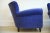 1940s Velvet Blue Armchairs by Guglielmo Ulrich, 1950s, Set of 2 For Sale - Image 5 of 7