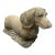 Vintage Lifesize Cast Stone Dachshund Garden Statue For Sale