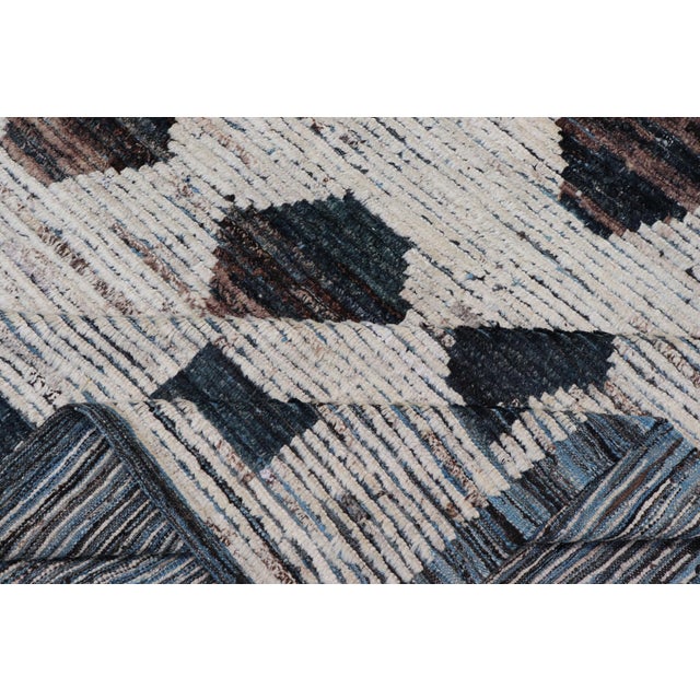 Tribal Moroccan Rug by Keivan Woven Arts With All-Over Pattern For Sale - Image 11 of 12
