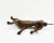 Late 20th Century Late 20th Century Cast Metal Whippet or Greyhound Dog Statue With Mottled Finish For Sale - Image 5 of 11