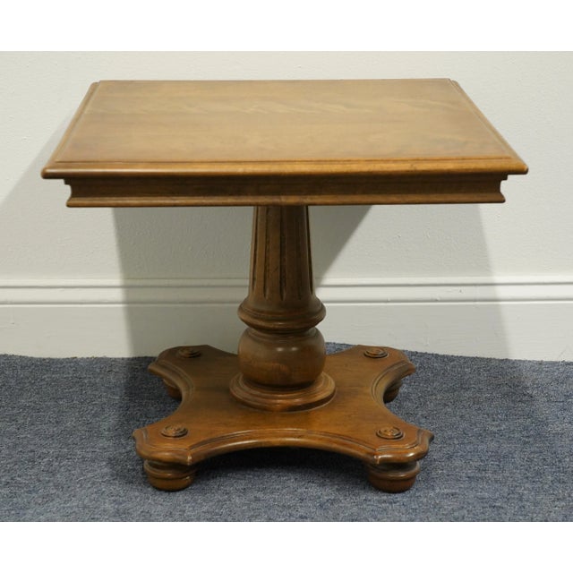 Ethan Allen Classic Manor Solid Maple Italian 20" Square Accent Bunching End Table 15-8421 For Sale In Kansas City - Image 6 of 11